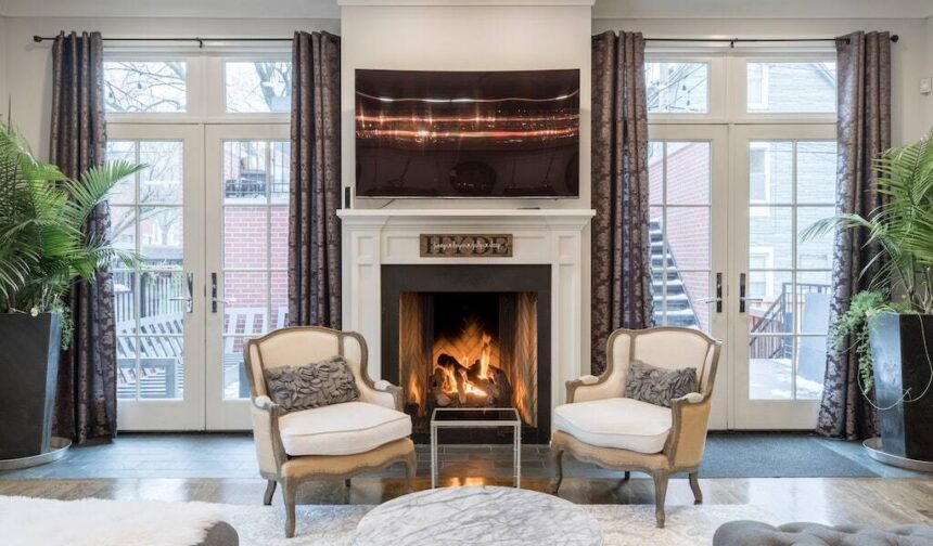 corner fireplace designs