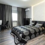 black white room design