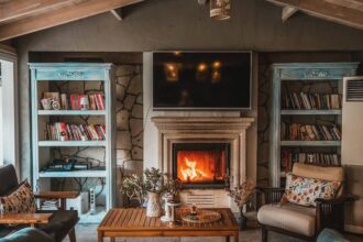 wood burning vs gas fireplace